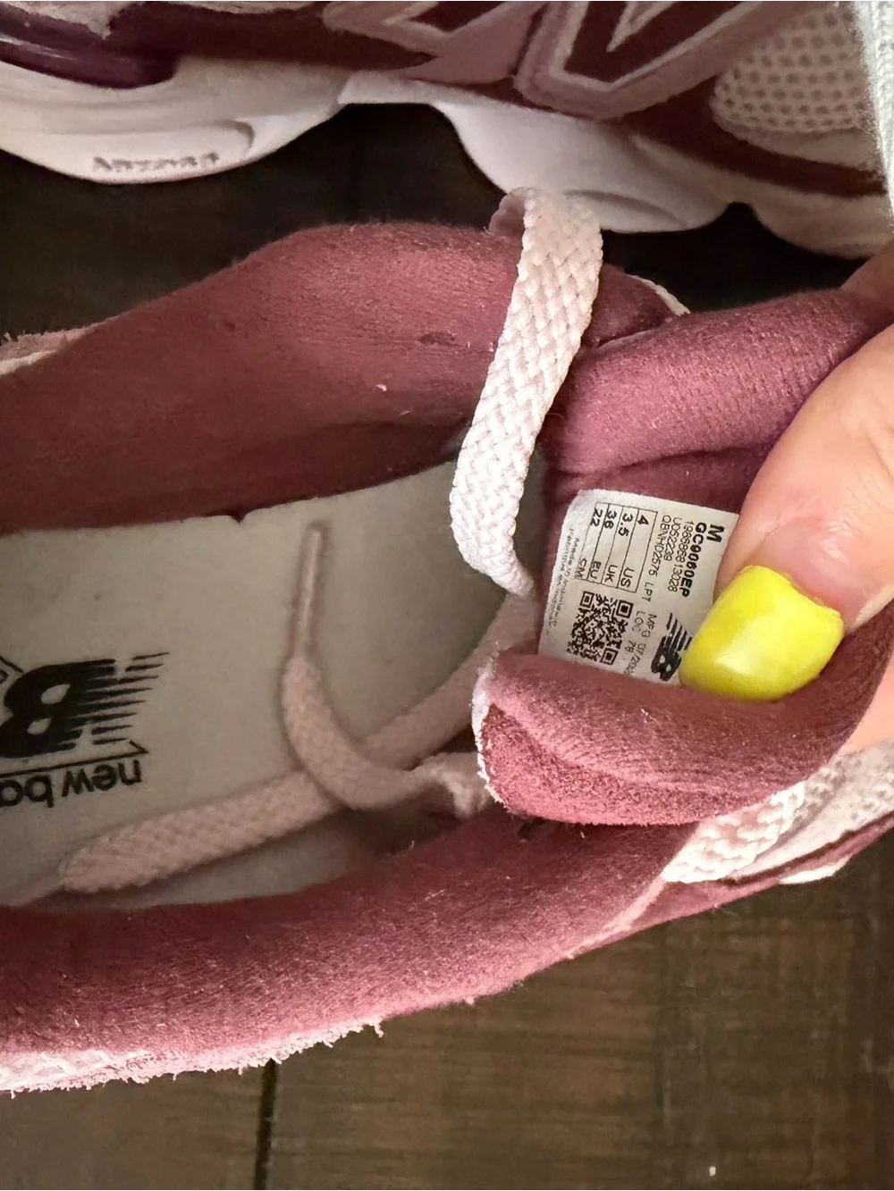 New Balance Kids Two-Tone Pink Athletic Sneakers